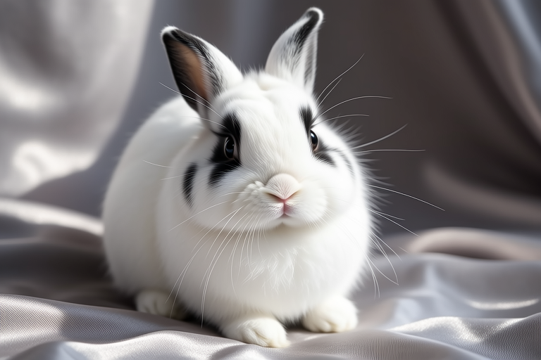 Hotot Rabbits: Caring for Your Enchanting White Pet with Stylish Eyebrows
